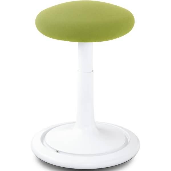 Sitz- und Stehhocker Classic regular 42-64cm Gestrick weiß/hellgrün/weiß