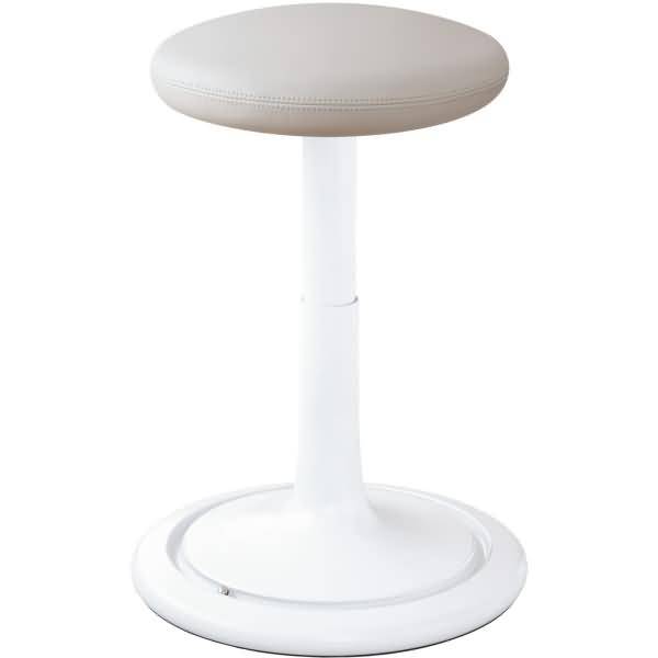 Sitz- und Stehhocker Classic regular 42-64cm Leder weiß/weiß/weiß