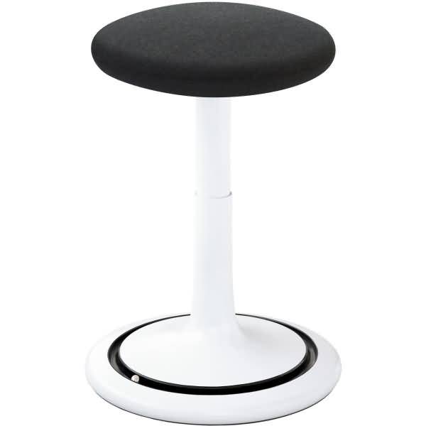 Sitz- und Stehhocker Classic tall 55-77cm Kvadrat remix weiß/anthrazit/schwarz