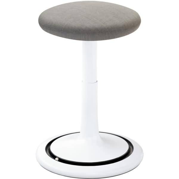 Sitz- und Stehhocker Classic regular 42-64cm Kvadrat remix weiß/hellgrau/schwarz