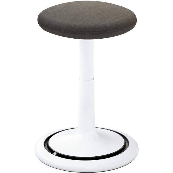 Sitz- und Stehhocker Classic regular 42-64cm Kvadrat remix weiß/salt & pepper/schwarz