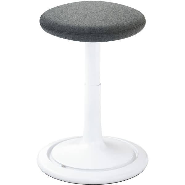 Sitz- und Stehhocker Classic regular 42-64cm Kvadrat divina weiß/grau/weiß