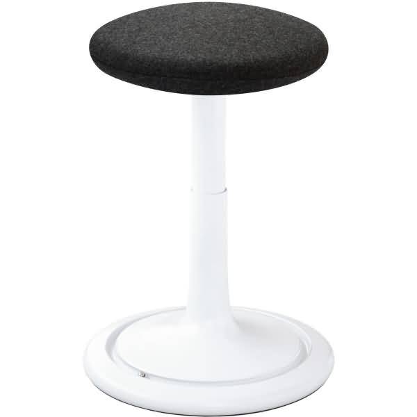 Sitz- und Stehhocker Classic regular 42-64cm Kvadrat divina weiß/anthrazit/weiß