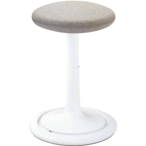 Sitz- und Stehhocker Classic tall 55-77cm Kvadrat divina weiß/hellgrau/weiß
