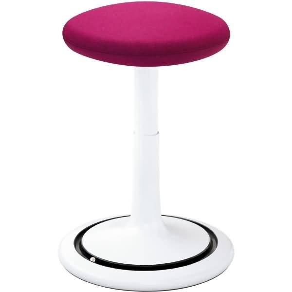 Sitz- und Stehhocker Classic regular 42-64cm Kvadrat divina weiß/pink/schwarz