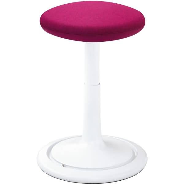 Sitz- und Stehhocker Classic tall 55-77cm Kvadrat divina weiß/pink/weiß