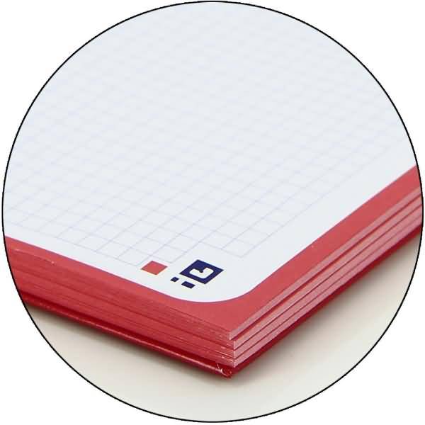 Kollegbuch European Book A4+ kariert 80 Blatt 90 g/qm Hardcover rot