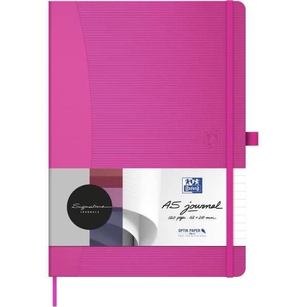 Geschäftsbuch Signature A5 80 Blatt 90g/qm liniert fuchsia