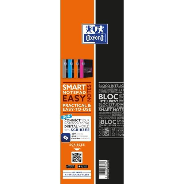 Spiralblock Studium Easynotes A4+ liniert 80 Blatt 90 g/qm Optik Paper farbig sortiert