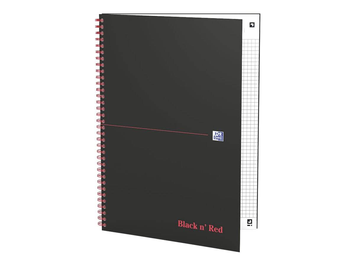 Oxford Black n' Red - Notizbuch - drahtkammgebunden