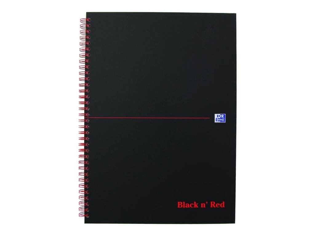 Oxford Black n' Red - Notizbuch - drahtkammgebunden