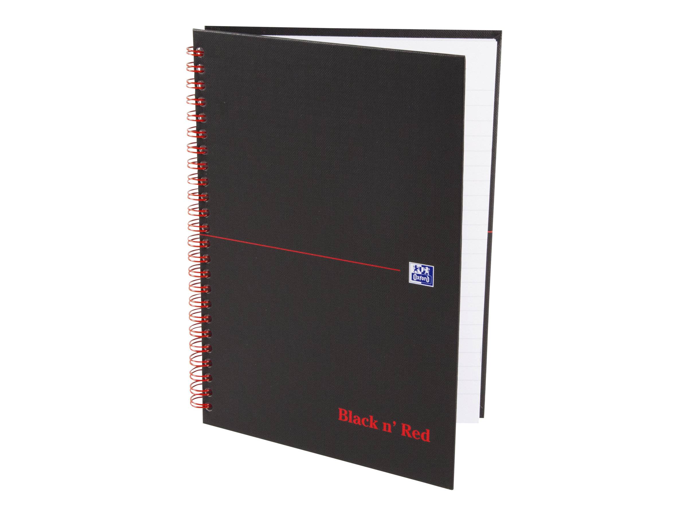 ELBA - Oxford Black n' Red - Notizbuch - drahtkammgebunden