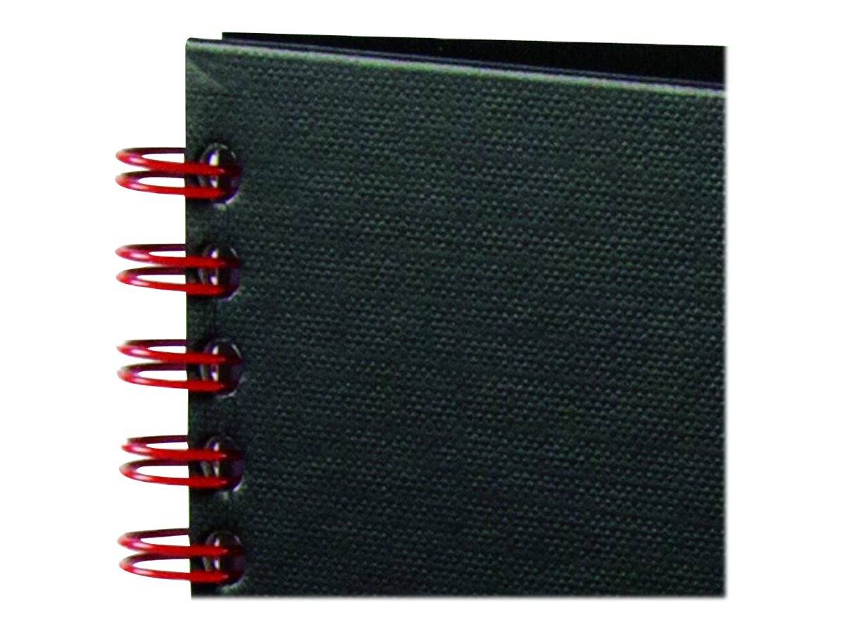 ELBA - Oxford Black n' Red - Notizbuch - drahtkammgebunden