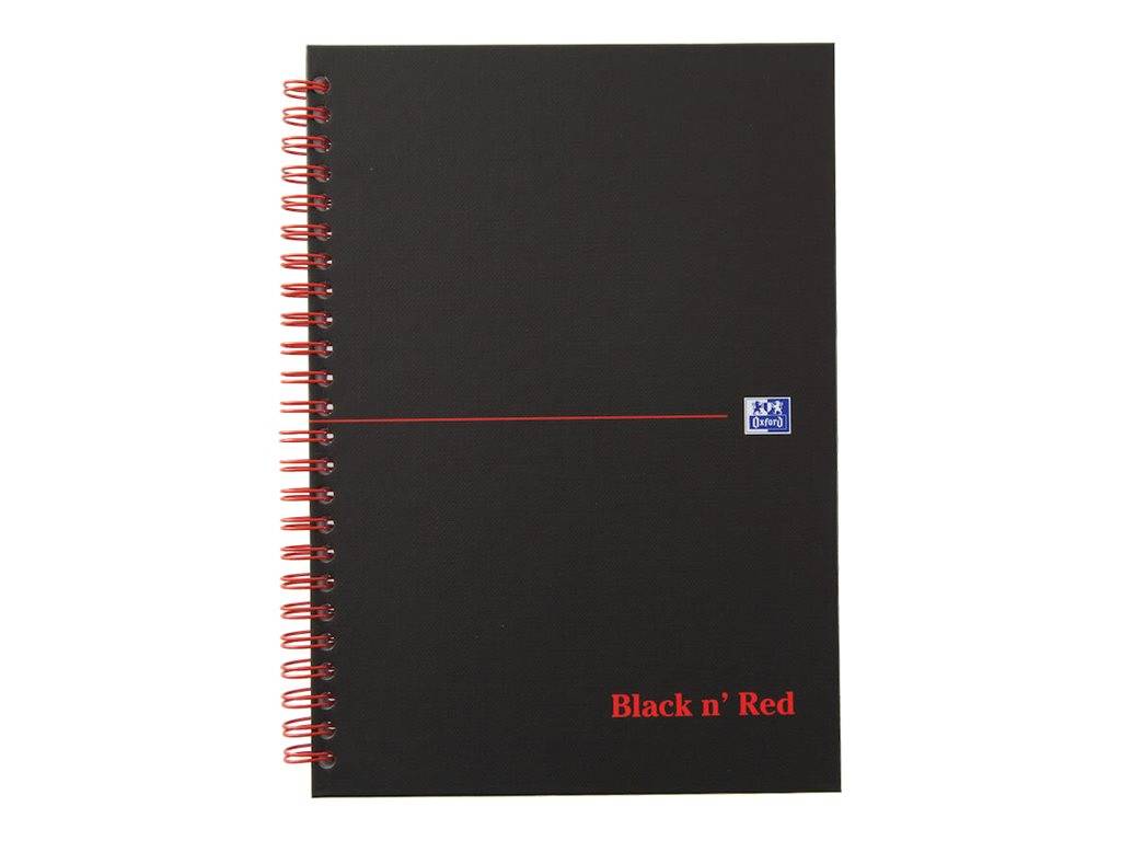 ELBA - Oxford Black n' Red - Notizbuch - drahtkammgebunden