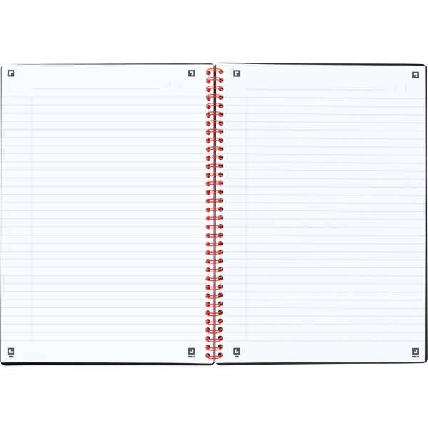 Spiralbuch Office Black 'n Red A5 liniert 8 mm 70 Blatt 90 g/qm