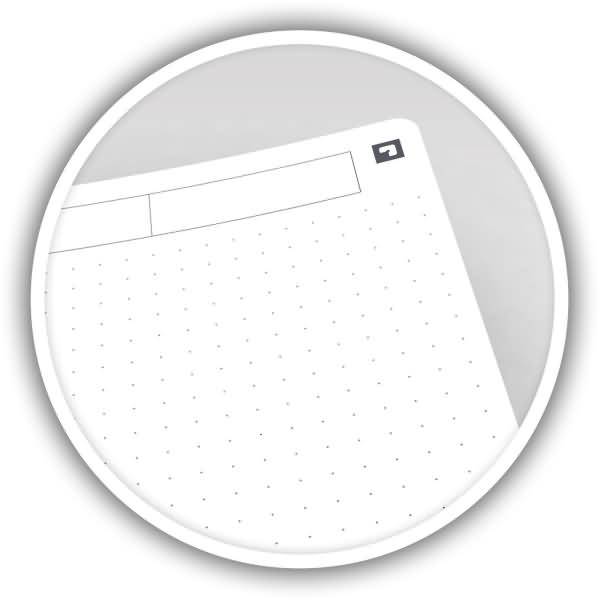 Kollegblock Office Essential B5 Softcover 90g/qm 90 Blatt punktkariert