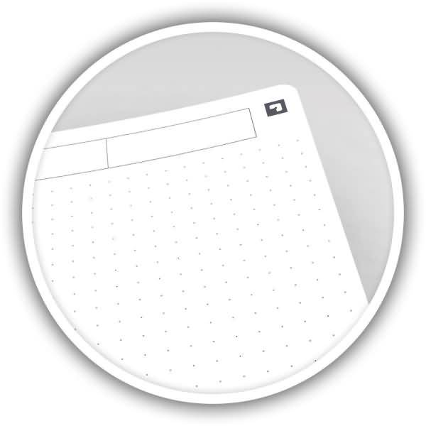 Kollegblock Office Essential B5 Softcover 90g/qm 90 Blatt punktkariert