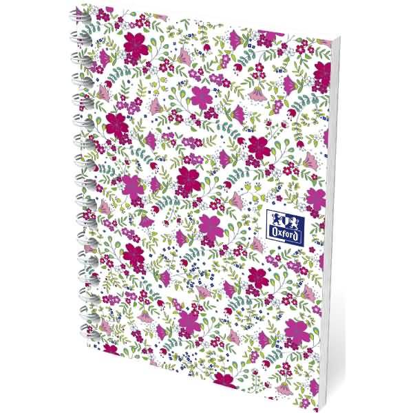 Collegeblock ForMe Floral A6 50 Blatt kariert Designs sortiert