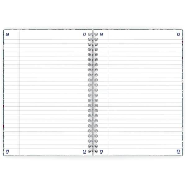 Spiralbuch ForMe Floral B5 60 Blatt liniert Designs sortiert