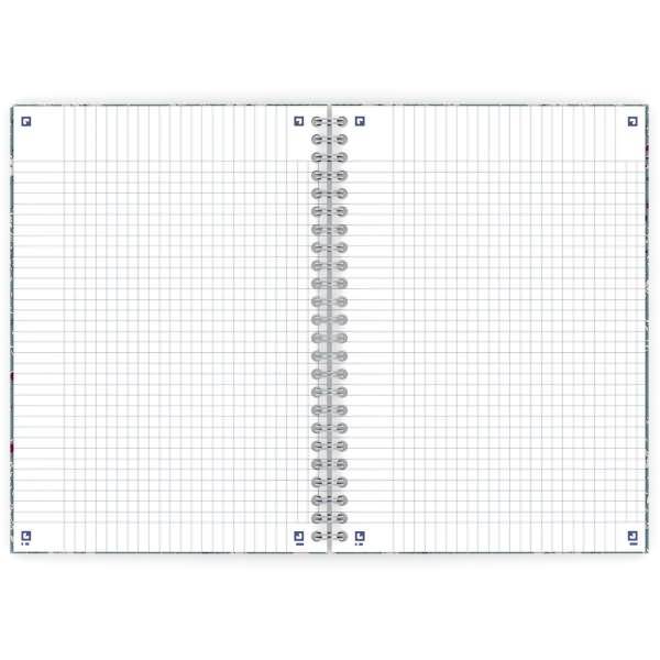 Spiralbuch ForMe Floral A5 60 Blatt kariert Designs sortiert