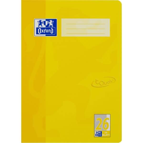 Schulheft Touch A4 Lineatur 26 16 Blatt 90g/qm Optik Paper sonnengelb