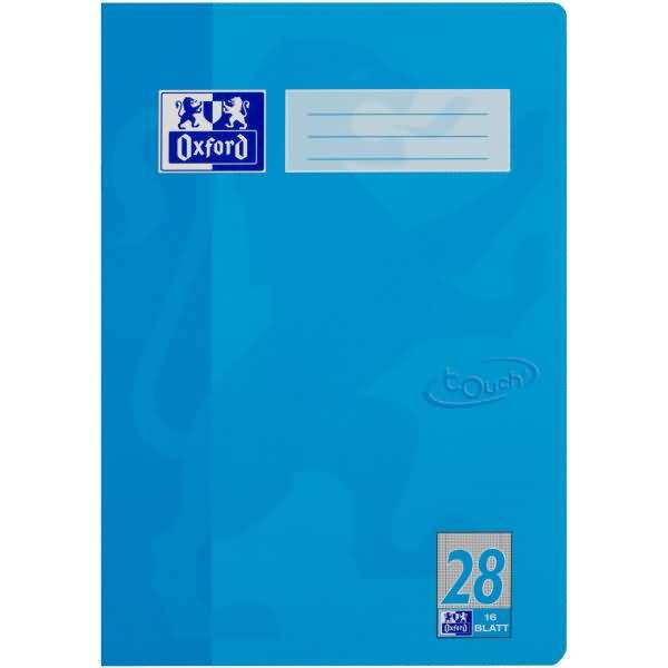 Schulheft Touch A4 Lineatur 28 16 Blatt 90g/qm Optik Paper meerblau