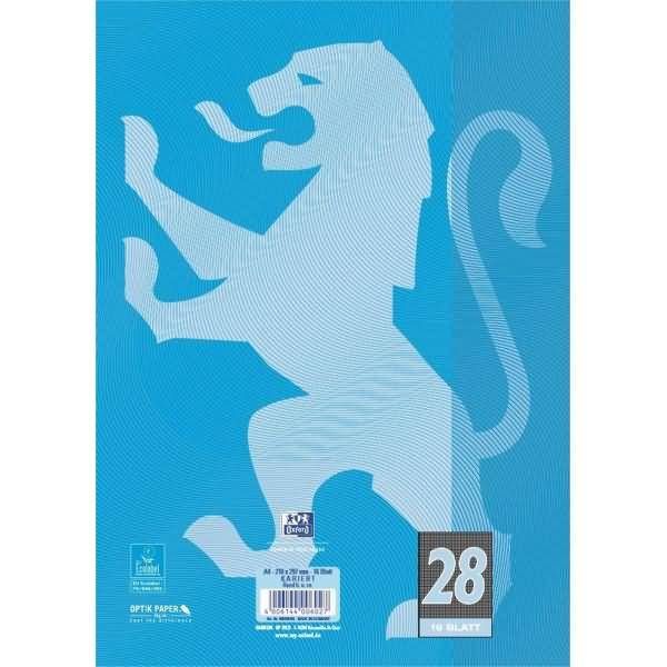Schulheft Touch A4 Lineatur 28 16 Blatt 90g/qm Optik Paper meerblau