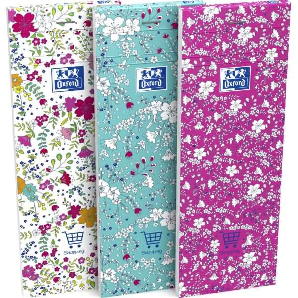 Shoppingplaner ForMe Floral 7,4x21 cm kopfgeleimt & geheftet