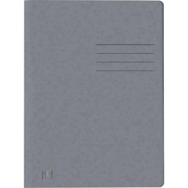 Schnellhefter Top File+ A4 Karton 390g kaufm. und Amtsheftung grau