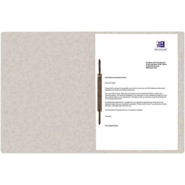 Schnellhefter Top File+ A4 Karton 390g kaufm. und Amtsheftung chamois