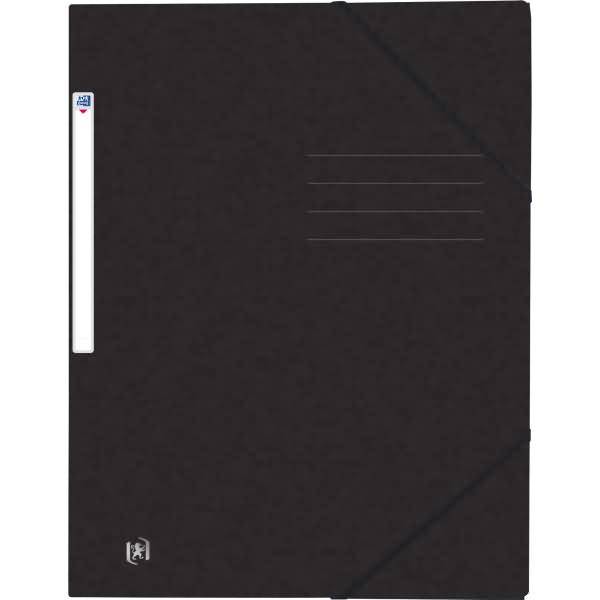 Eckspannmappe Top File+ A4 3 Klappen schwarz