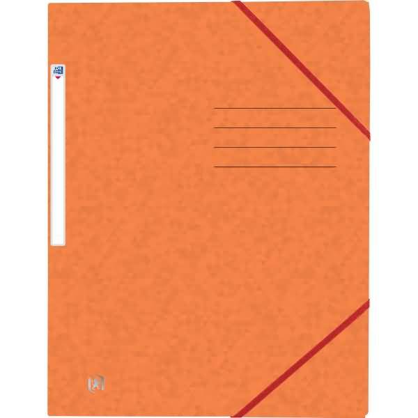 Eckspannmappe Top File+ A4 3 Klappen orange