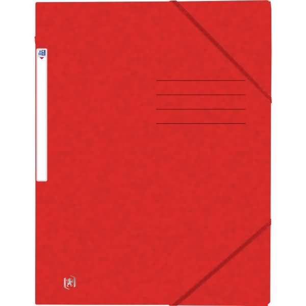 Eckspannmappe Top File+ A4 3 Klappen rot