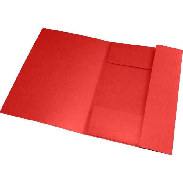 Eckspannmappe Top File+ A4 3 Klappen rot