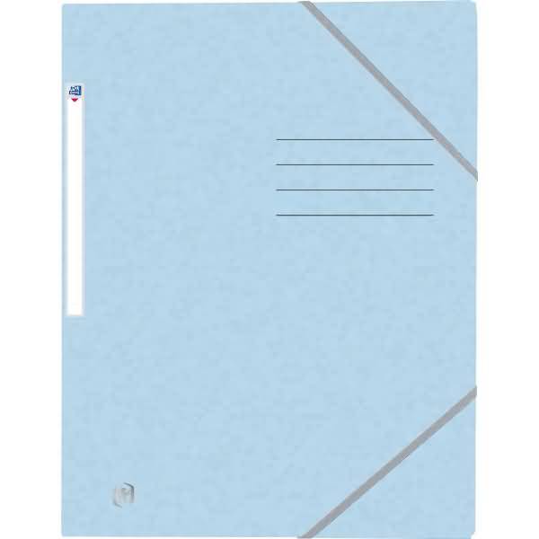 Eckspannmappe Top File+ A4 3 Klappen pastellblau