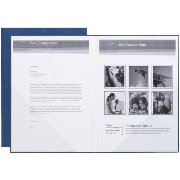 Präsentationsmappe Prestige 2-teilig blau