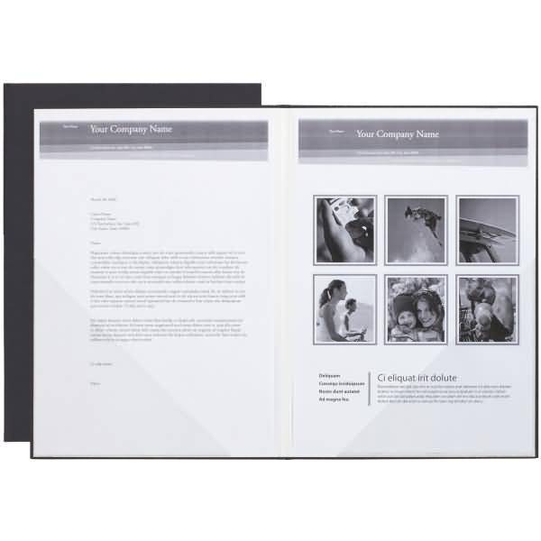 Präsentationsmappe Prestige 2-teilig schwarz