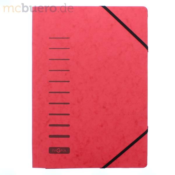 Eckspanner A4 Karton 335 g/qm mit Klappen rot