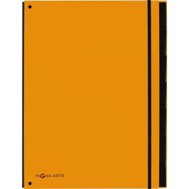 PAGNA Pultordner Trend 24079-09 7Fächer 3Schaulöcher orange