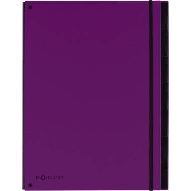 PAGNA Pultordner Trend 24079-12 7Fächer 3Schaulöcher lila
