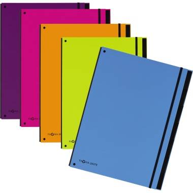 PAGNA Pultordner Trend 24079-13 7Fächer 3Schaulöcher hellblau