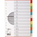 PAGNA Karton-Register, DIN A4, 12-teilig, 12-farbig