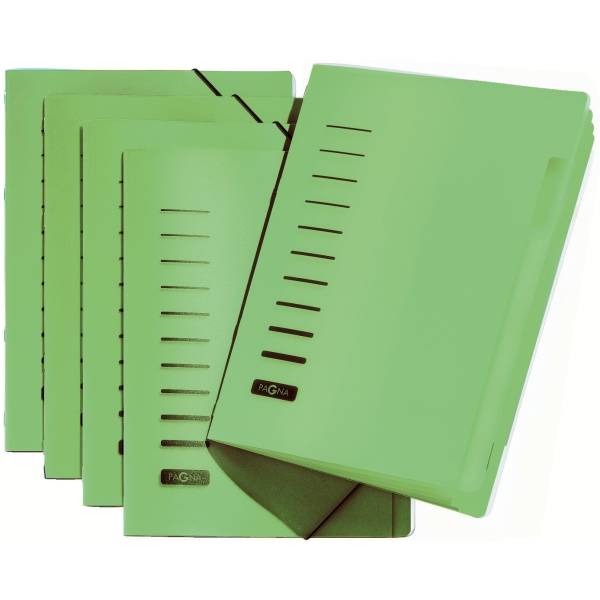 Ordnungsmappe 6 Fächer PP grün