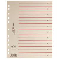 Pagna 44063-01, Numerischer Registerindex, Karton, Beige, Rot, Porträt, A4, Deutschland