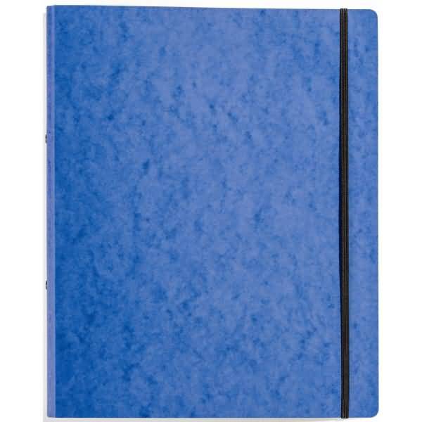 Ringbuch A4 Gummizug blau Pressspan 2 Ringe 16mm