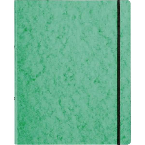 Ringbuch A4 Gummizug grün Pressspan 2 Ringe 16mm