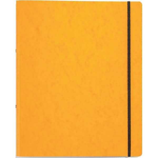 Ringbuch A4 Gummizug gelb Pressspan 2 Ringe 16mm