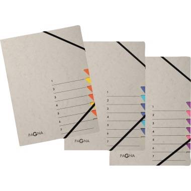 Pagna Ordnungsmappe Easy Grey 44307-12 7 Fächer orange