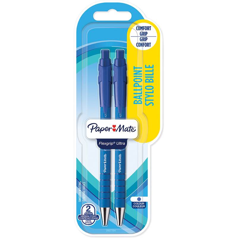 Paper:Mate Druckkugelschreiber FlexGrip Ultra, 2er Blister