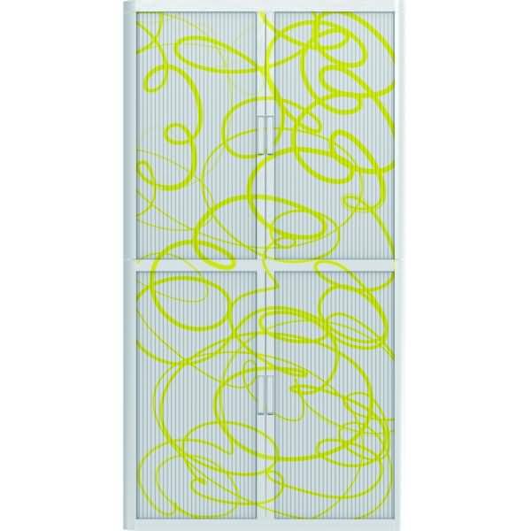 Rollladenschrank easyoffice BxTxH 86x37,5x204cm Motiv Grafik 8